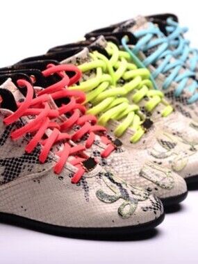 RARE Melody Ehsani x Reebok Betwixt Mid "Love" Python Spiked Sneakers Size 8